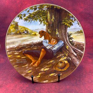 VTG THE CLASSIC PLATE COLLECTION "SPRING FEVER" by NORMAN ROCKWELL, PLATE # 2815